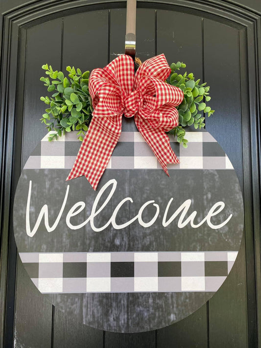 Welcome door hanger